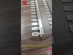 CE ISO 6mm Stainless Steel Tile Trim Metal Brass Tile To Tile Floor Trim