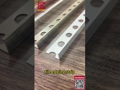 10mm Aluminium Straight Edge Tile Trim Minimalist Polished Chrome Edging Strip