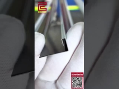10mm Smart Flat Edge Tile Trim Chrome Metal Angle Trim For External Corners