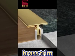Solid Brass T-Molding Trim | Seamless Floor Transition | Luxury Upgrade for Tile/Wood Floors! #brass