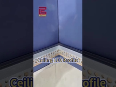 Aluminum LED Ceiling Light Channel Tutorial Hidden Edge Lighting Design | Modern No Main Light Style