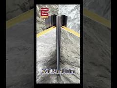 Decorative Vinyl Baseboard Molding Shower Wall Panel Trim 10mm