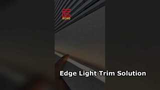 Aluminum LED Ceiling Trim Strip｜Edge + Ambient Light 2-in-1 
