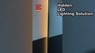 Aluminum LED Light Strip Profile | Linear Lighting Trim for Modern Interior Design #aluminumtrim