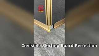 Must-Have Minimalist | Aluminum Recessed Skirting Board, Invisible & Premium 