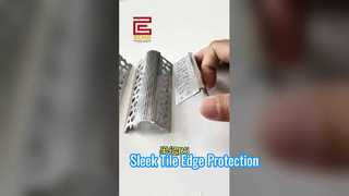 Aluminum Pre-Embedded Curved Edge Trim | Corner Tile Finishing for Modern Interiors