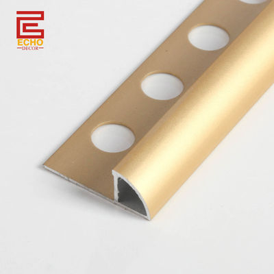 quality  Decorative Aluminum Tile Trim Quarter Round On Tile Metal Border Tile Edging Trim factory