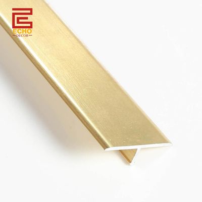 quality  Aluminium Exterior Flooring T Molding Transition Strip Room Metal Floor Divider Strips factory