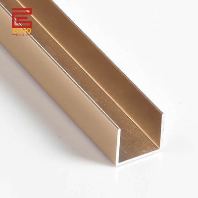 Homebase U Shape Tile To Tile Trim Aluminum Chrome Edge Tile Trim