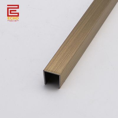Metal U Channel Tile Trim Molding Flexible Tile Edge Trim For Countertop Edges
