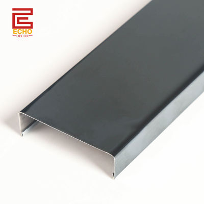 Flat Listello Stainless Steel Tile Trim 100mm Wide Black Tile Edge Moulding