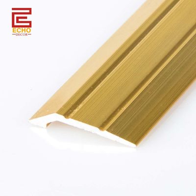 Aluminum Gold Tile To Concrete Transition Strip Uneven Flooring Reducer Transition Strips