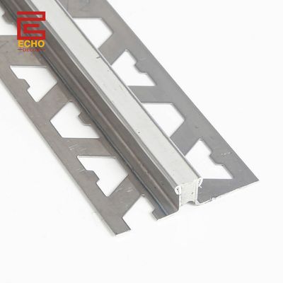 Silver Expansion Movement Joint Cover Strips Metal Flooring Transition Strips