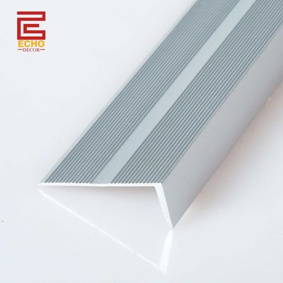 Metal Stair Nosing Trim for Vinyl Plank - Anti-Slip Stainless Steel