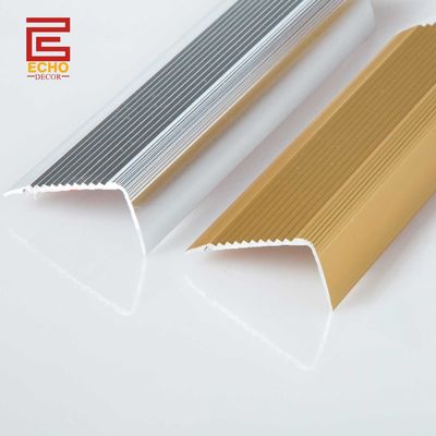 L Shaped Metal Tile Stairs Edge Trim Step Edging Capping Striping Profiles