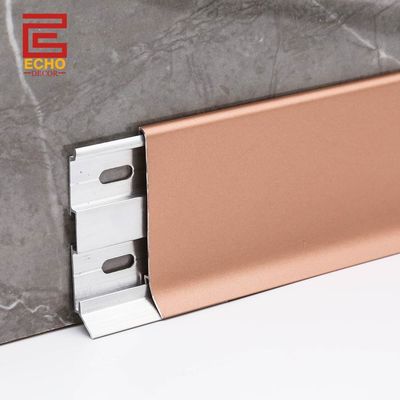 Thin Skirting Board Floor Trim 3m Rose Gold Skirting Boards Profile