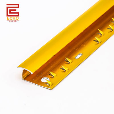 Durable Carpet Joiner Gold Strip Aluminium Metal Carpet Transition Strip