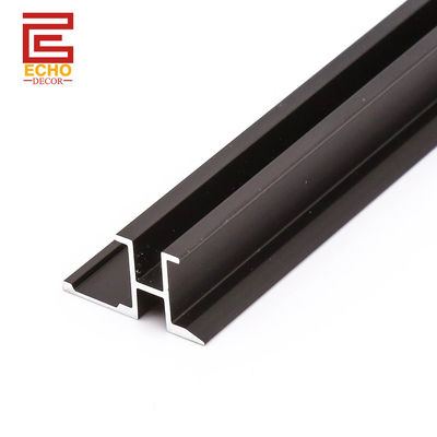 Black Wall Panel Trim 8mm Aluminium Bathroom Wall Panel Edging