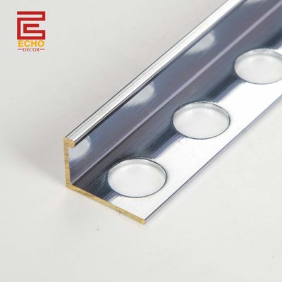 Straight Brass Profile 2.7m Brass Tile Edge Trim Strips For Bathroom