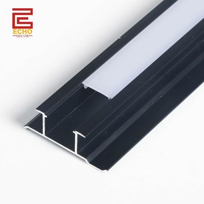 Flexible Black Aluminium LED Profile 3m For Ceiling Decoration