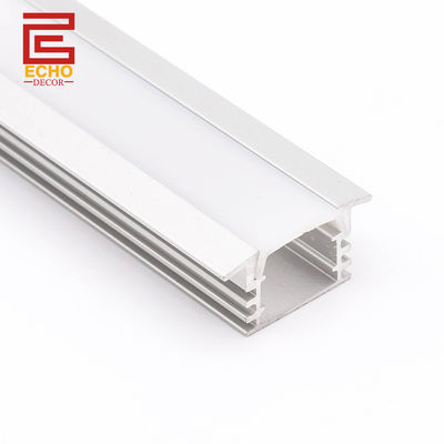 Silver 15mm LED Profile Aluminium LED Strip Light Channel For Ceiling