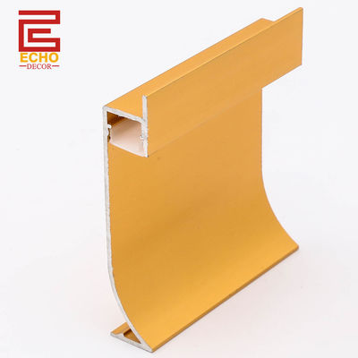 Customizable Durable Aluminum Skirting Board With LED Channel Mounting LED Profile