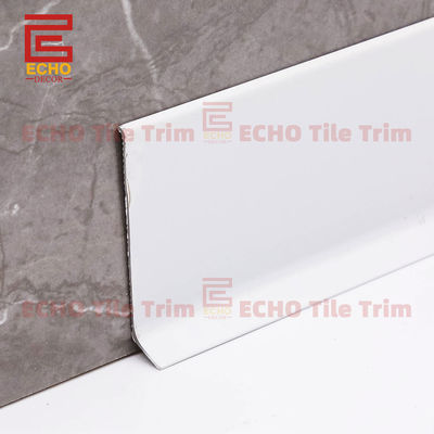 Self Adhesive White Skirting Board Profiles Cover Trim Flooring