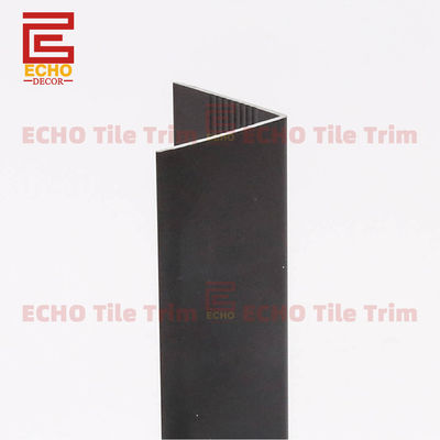 2-3m Length Waterproof V Shaped Aluminum Tile Trim Black Corner Edge Trim for Wall and Floor Tiles