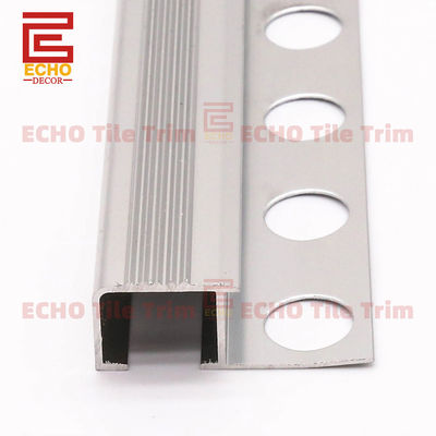 Square Nose Step Edge Trim Stair Nosing Trim Molding 12mm Enhance Safety with Anti Slip Design