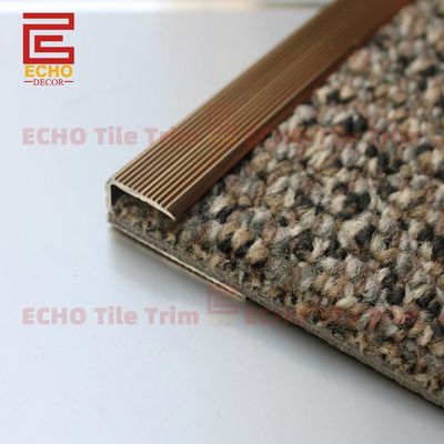 Aluminium Carpet Trim Metal Edge Trim For Carpet 3m On Concrete