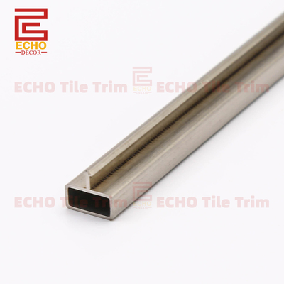 T Shape Stainless Steel Tile Trim 9-12mm for Shower Glass Panels