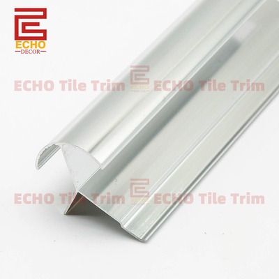 Anodized Aluminum Tile Trim Metal Quadrant Corner Beading Trim Profile