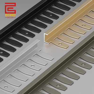 Flexible Matte Black Aluminium Edge Tile Trim Tile Border Strips