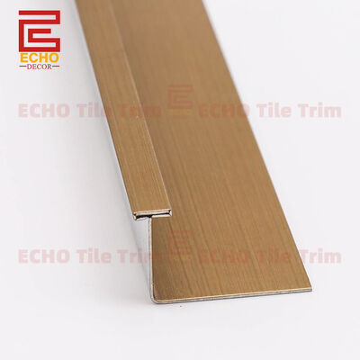 20mm Gold Stainless Steel Tile Trim Solid T Bar T Transition