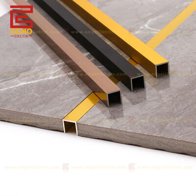 U Channel Aluminum Tile Trim Black Tile Edging Trim For Tiles